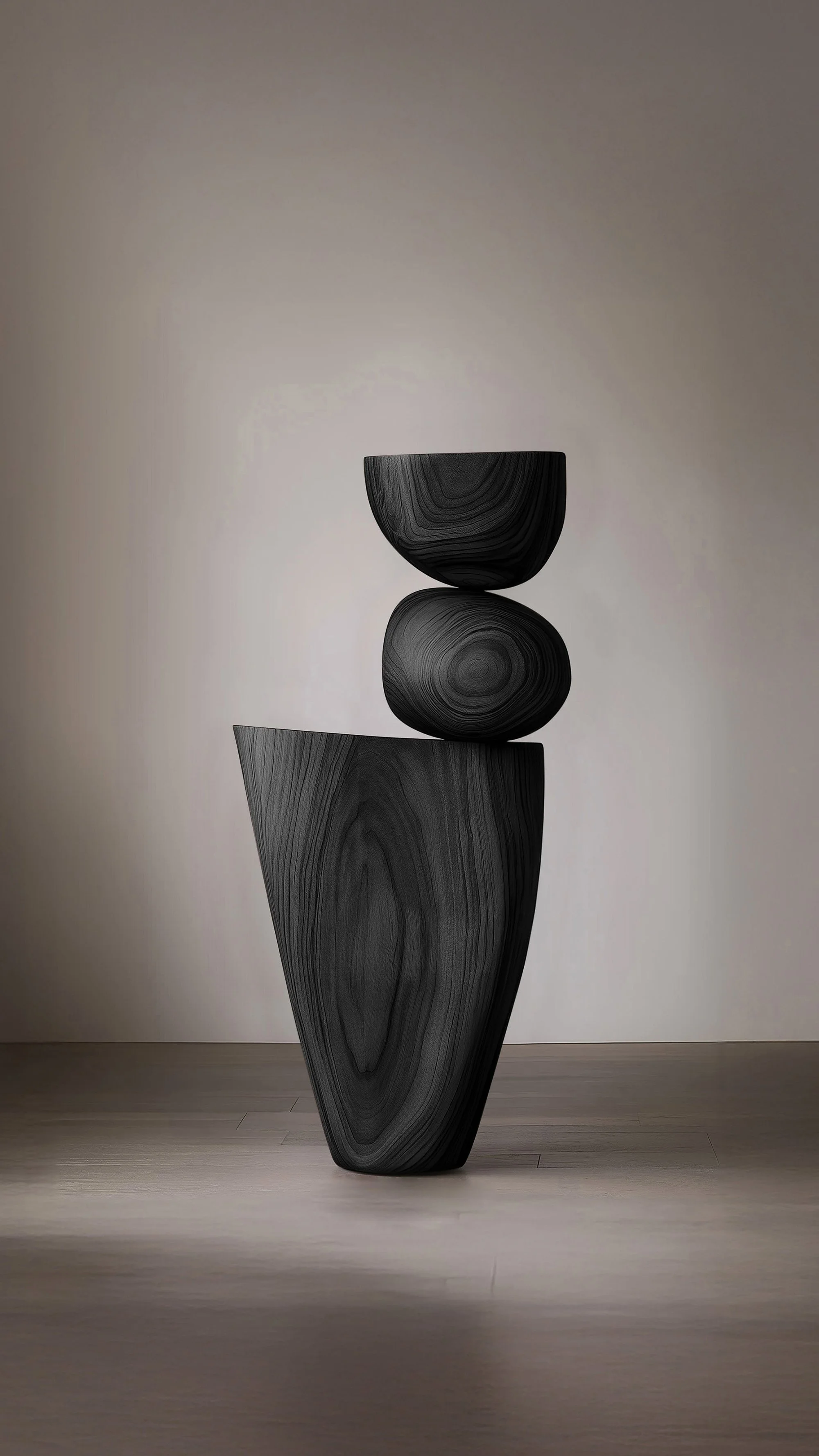 Lull No76 Wooden Sculpture by Joel Escalona – Abstract Art for